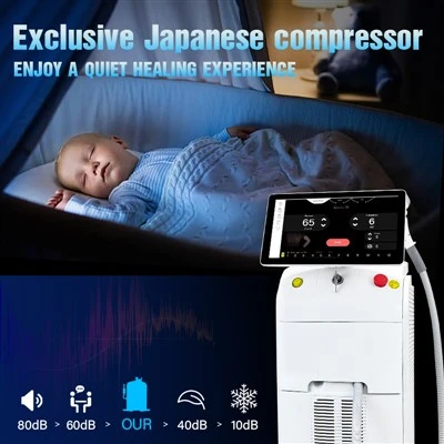 Máy tẩy lông bằng laser diode kích thước lớn
